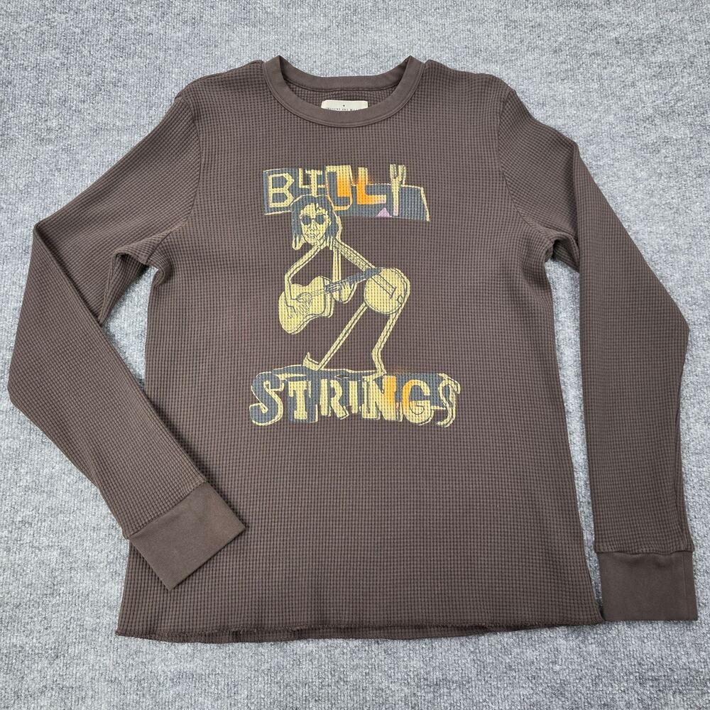 Imogene And Willie Shirt Mens XL Brown Thermal Long Sleeve Billy Strings Music
